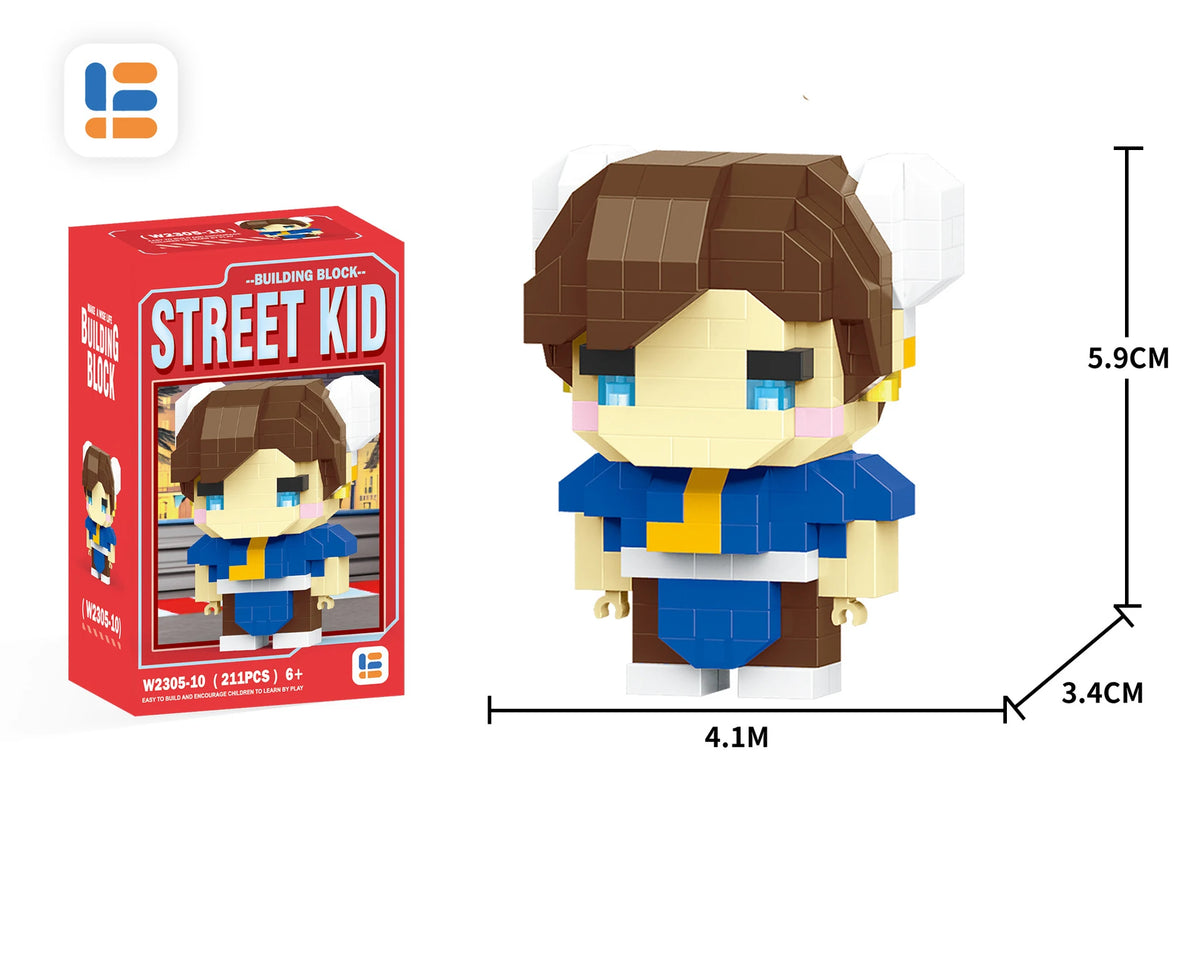 Micro Building Blocks | Street Fighter Models | Plastic Figures | Teens Adult