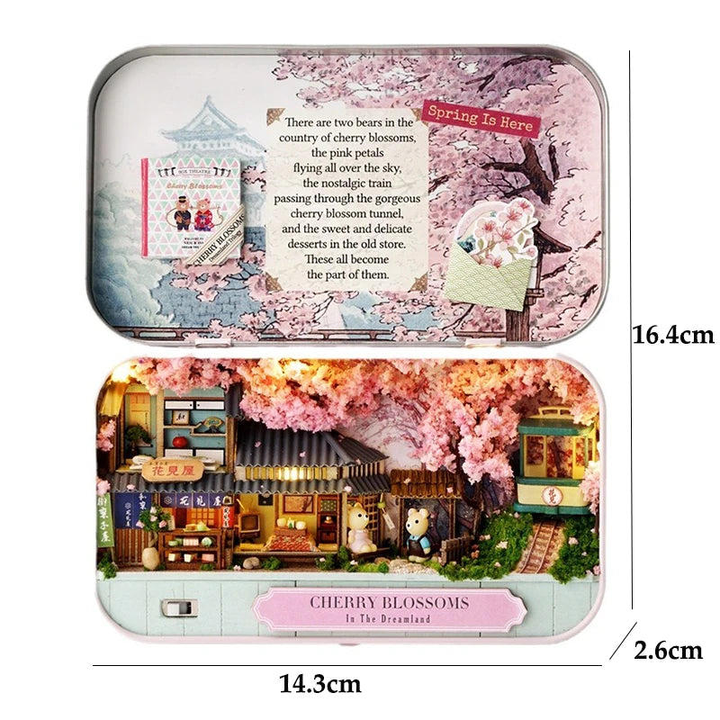 Dollhouse Kit | Wooden Box Theatre | 9 Styles DIY 3D Puzzle