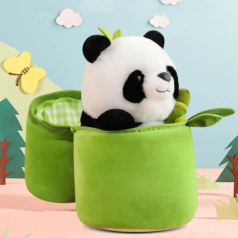 Adorable Giant Panda Doll in Bamboo Tube - National Treasure for Kids - ToylandEU