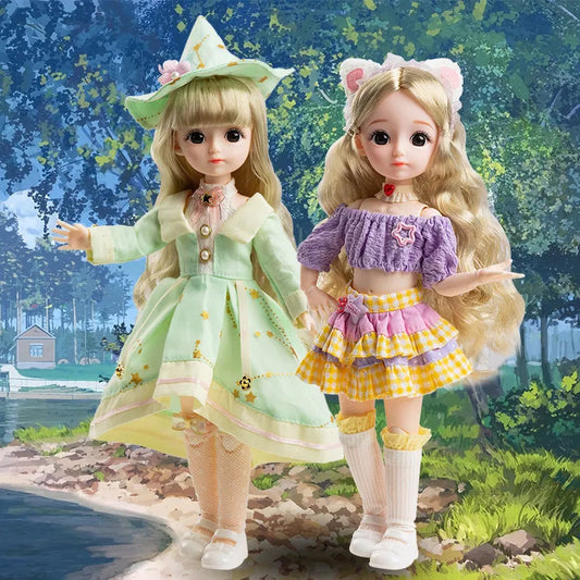 Kawaii 30cm BJD Doll with Princess Clothes and Accessories - ToylandEU