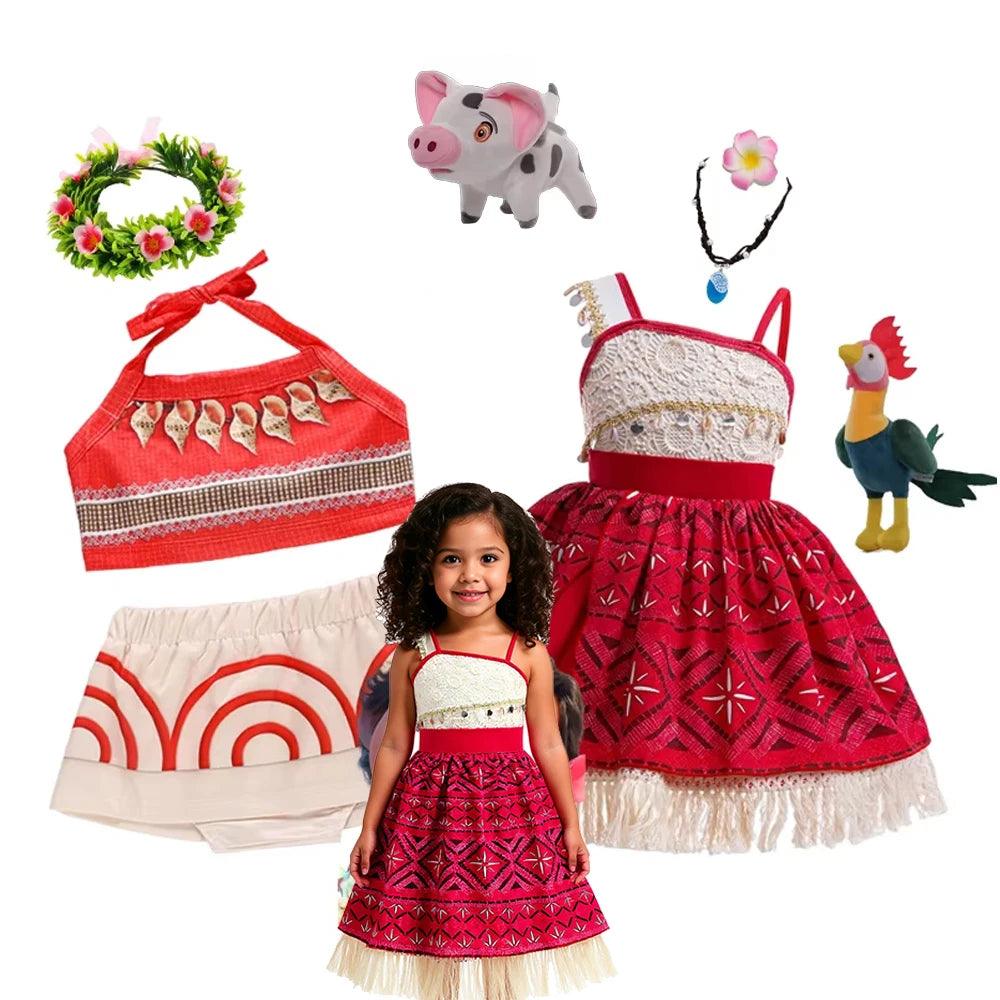 Moana Girls Costume | Ankle Length Dress | Toylandeu™