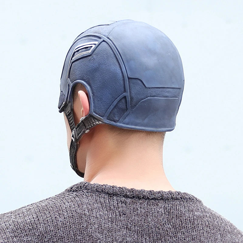 Captain America Helmet Mask | Plastic Mask | Cosplay Prop | One Size Fits Most