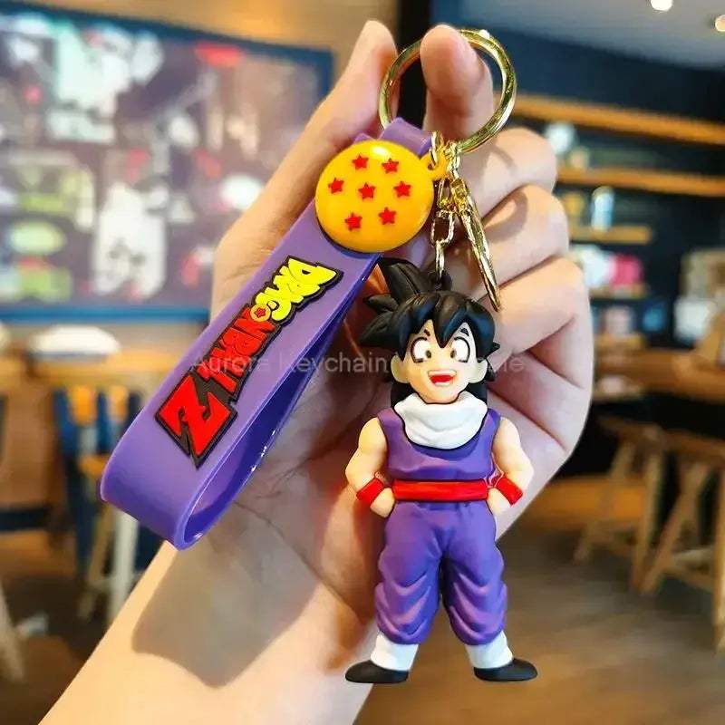 Dragon Ball Z Anime Keychain Super Saiyan Goku Master Roshi Buu Gohan Accessories Car Key Chains - CLOUDANIMESTUDIO