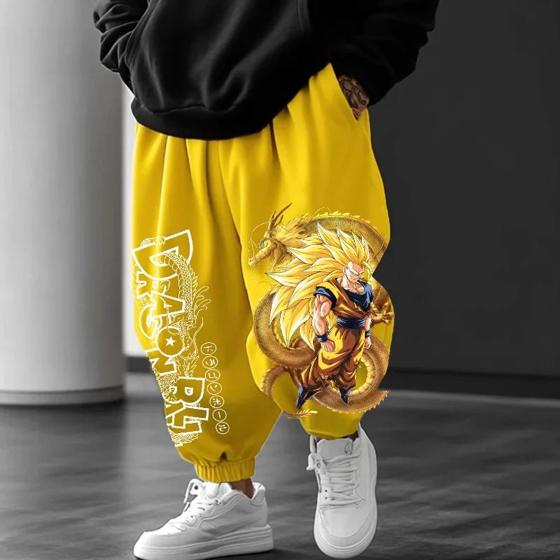 Dragon Ball Jogger Pants | Unisex Polyester Cosplay | Majin Buu | Sizes S-XL