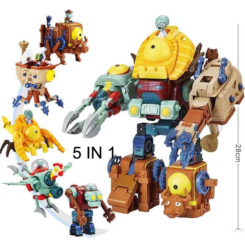 Plants vs. Zombies Boss Robot Melon-pult Chomper Doll Set - ToylandEU