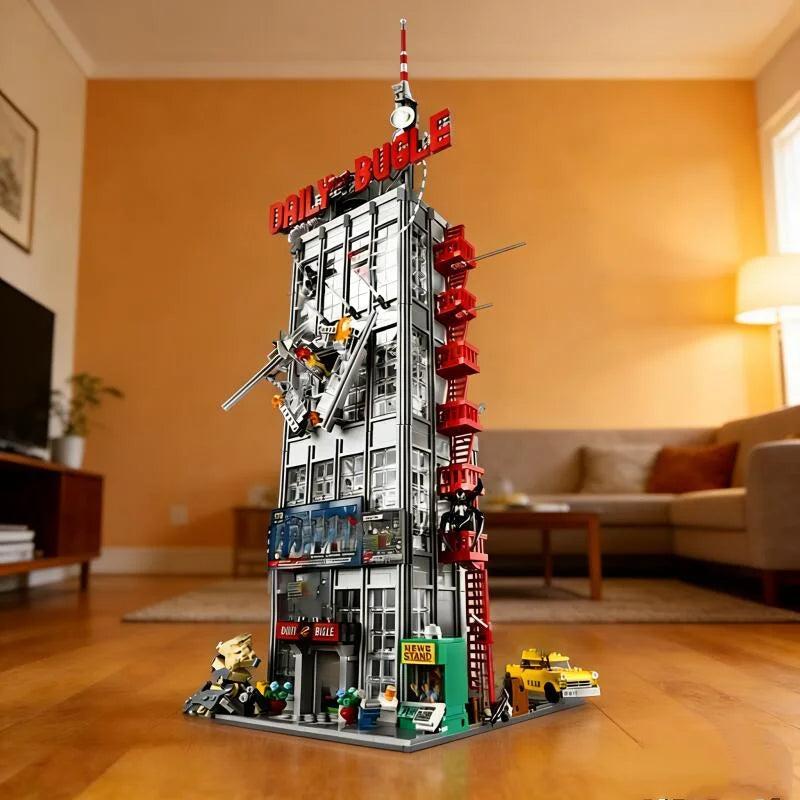 Building Block Set | 3772 Pieces | Daily Bugle Marvel Theme | Ages 18 Plus