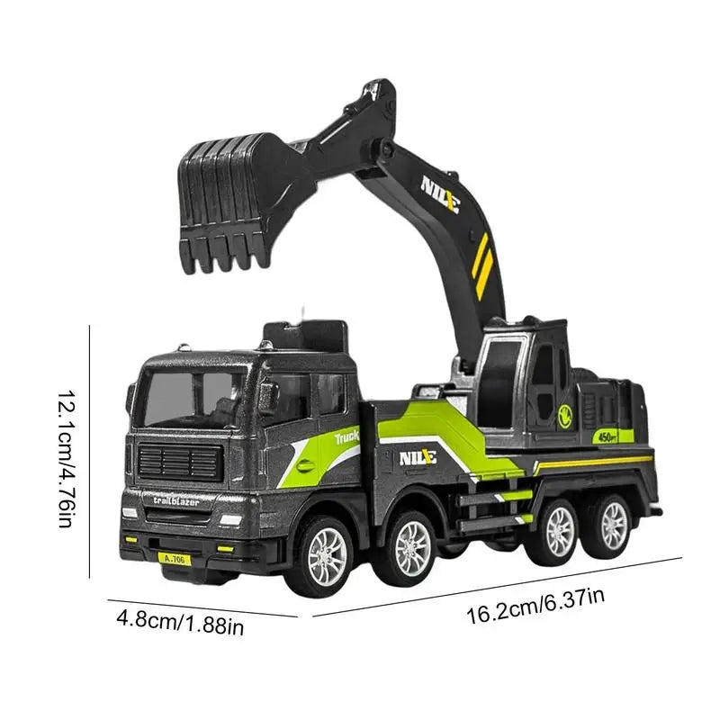 Engineering Truck Building Blocks Set for Kids - Construction Vehicles Toy - ToylandEU