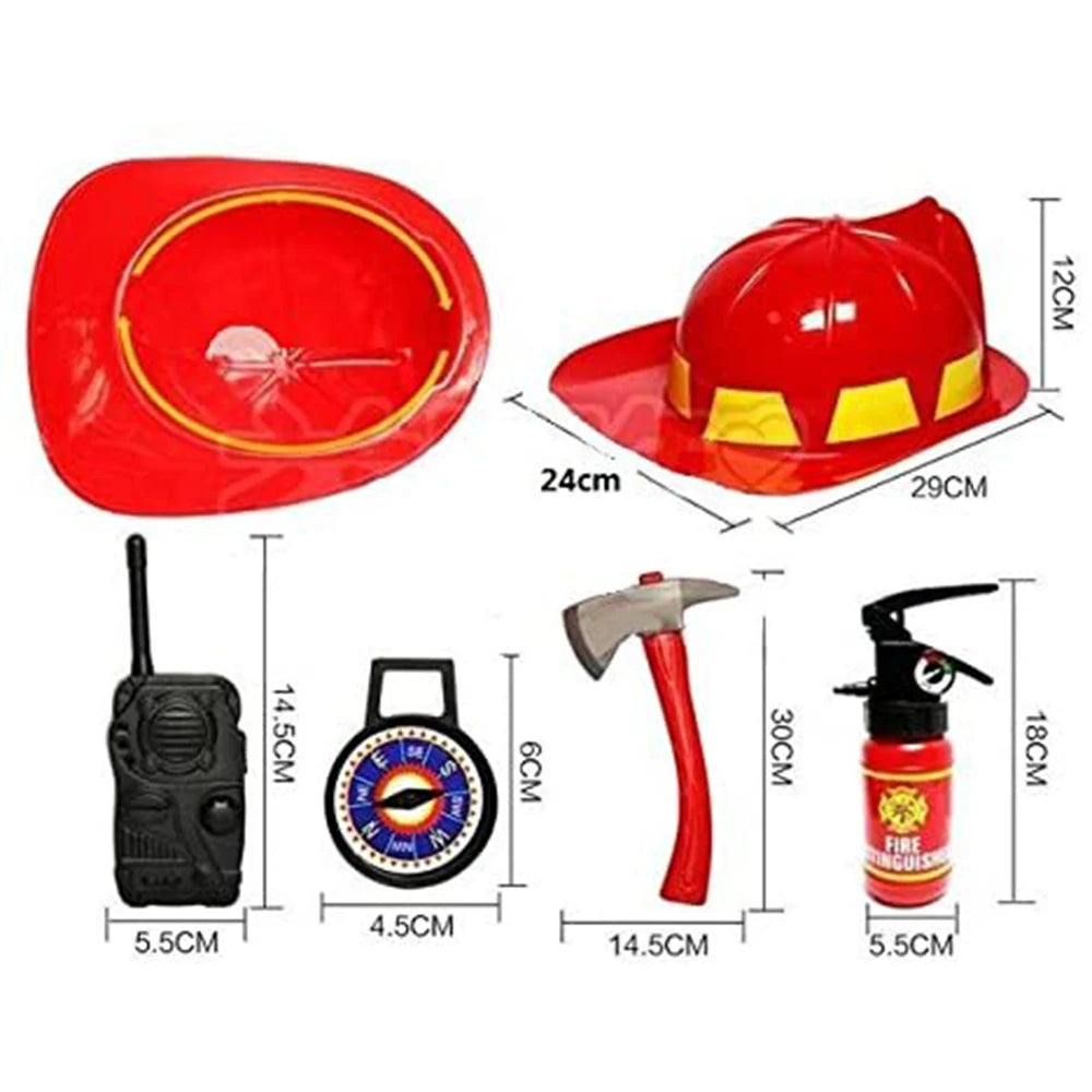 Heroic Kids Firefighter Costume Set with Authentic Gear and Accessories