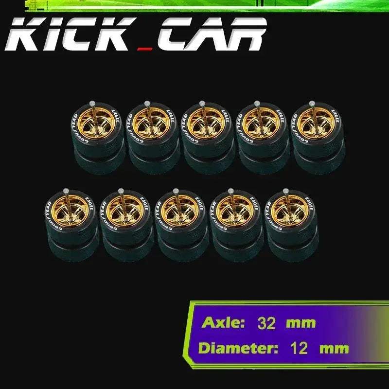 Sixty Four Scale Diecast Car Wheels With Durable Electroplated ABS - ToylandEU