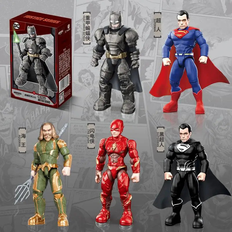 DC Justice League Action Figures | Set Of 5 Figures | 7 cm Tall | 5-Pack