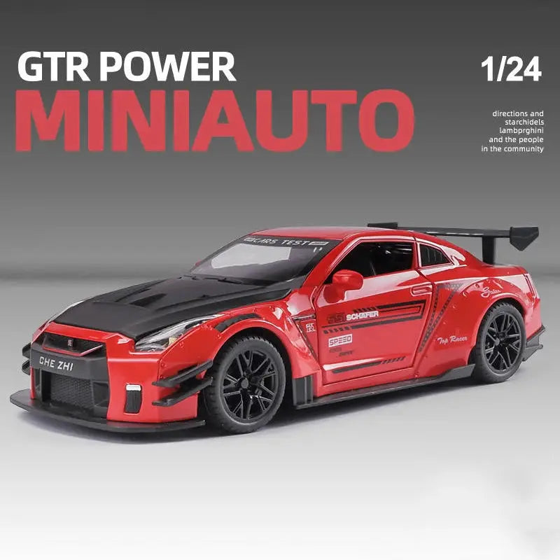 1:24 Skyline Ares GTR R35 Diecasts & Toy Vehicles Metal Toy Car Model High Simulation Pull Back Collection Kids Toys - ToylandEU