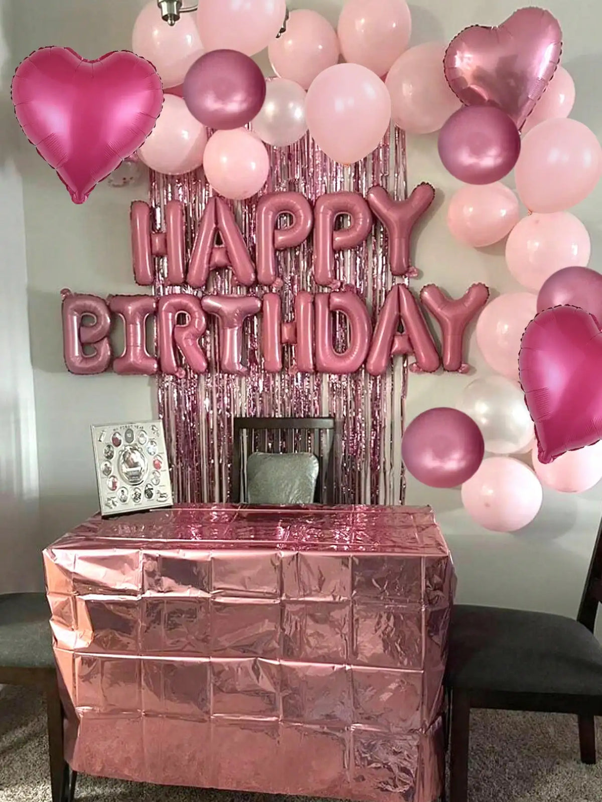 Balloon Set | 49 Piece Pink | 16 Inch Latex | Birthday Party Decor