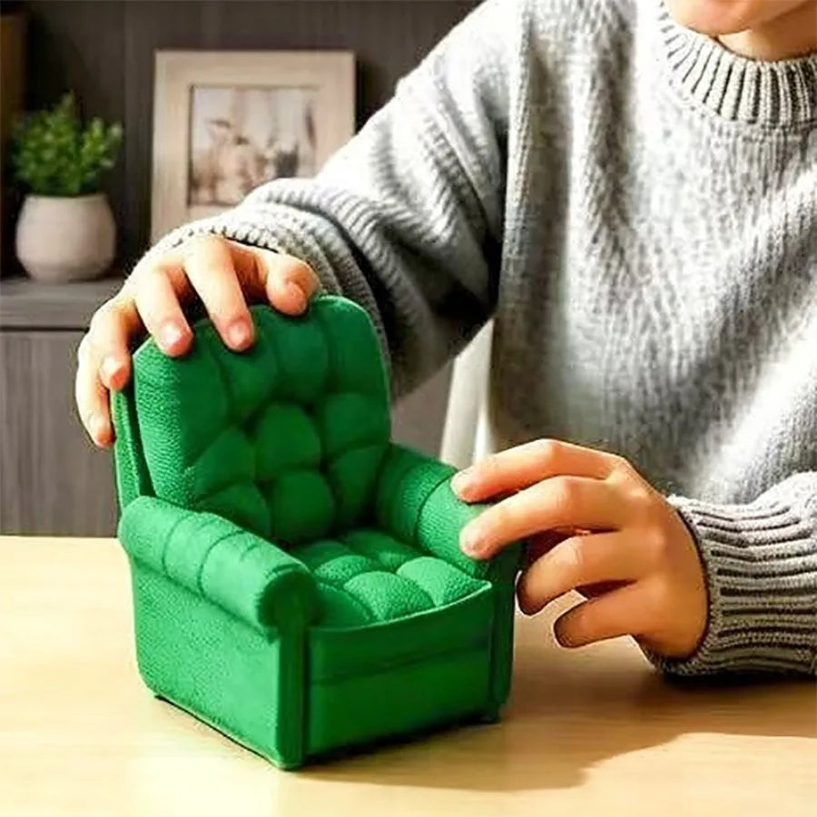 Miniature Sofa | Realistic Armchair Design | Dollhouse Decor | Single Unit
