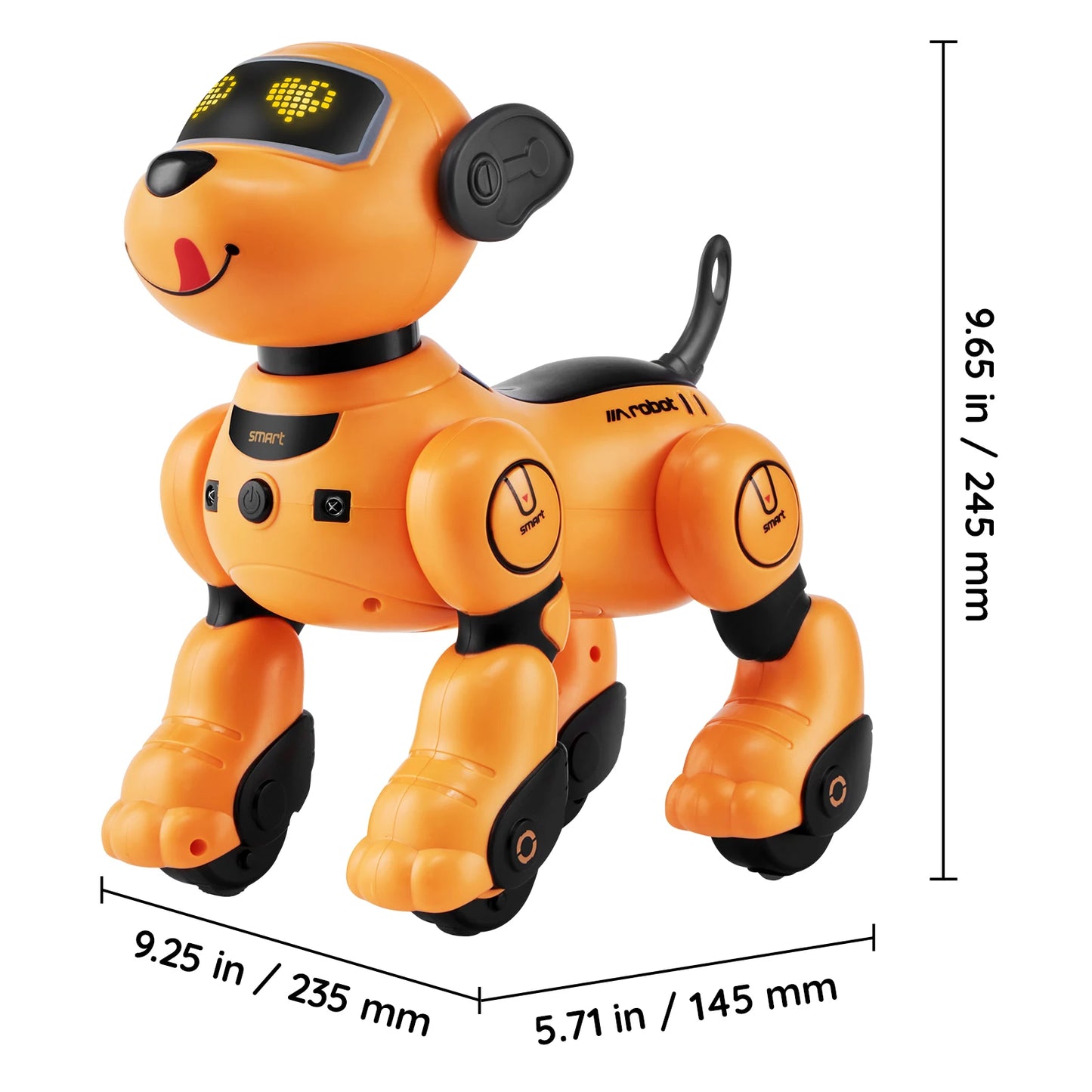 RC VEVOR Interactive Programmable Robotic Dog Toy for Kids - Singing, Dancing, and Remote Control Fun for Ages 3+