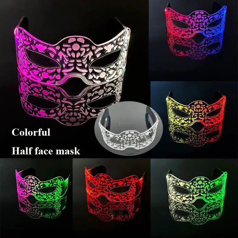 Fashion Luminous Decorative Glasses Neon Light Decoration LED Sunglasses For Nightclub DJ Dance Music Rave Costume Night - ToylandEU