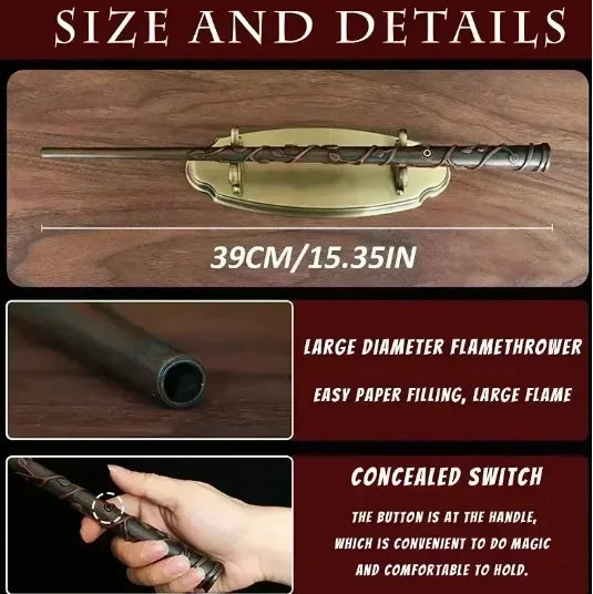 Cosplay Magic Wand | Fire Flasher Effect | Trick Prop | Unisex
