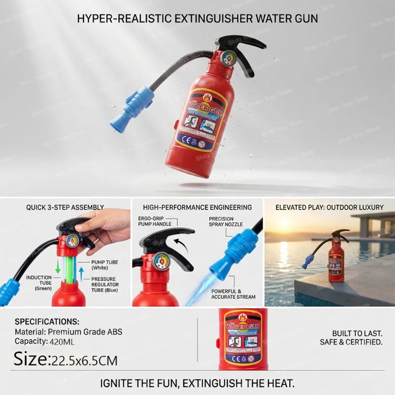 Water Blaster | LED Light | Automatic Soaker | Outdoor Beach Toy