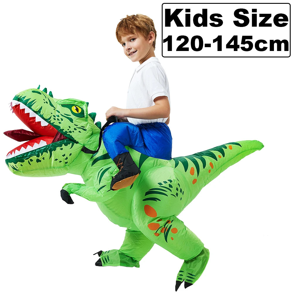 Inflatable Dinosaur Costume | Unisex Fit | Air Blown | Adult Youth Party Suit