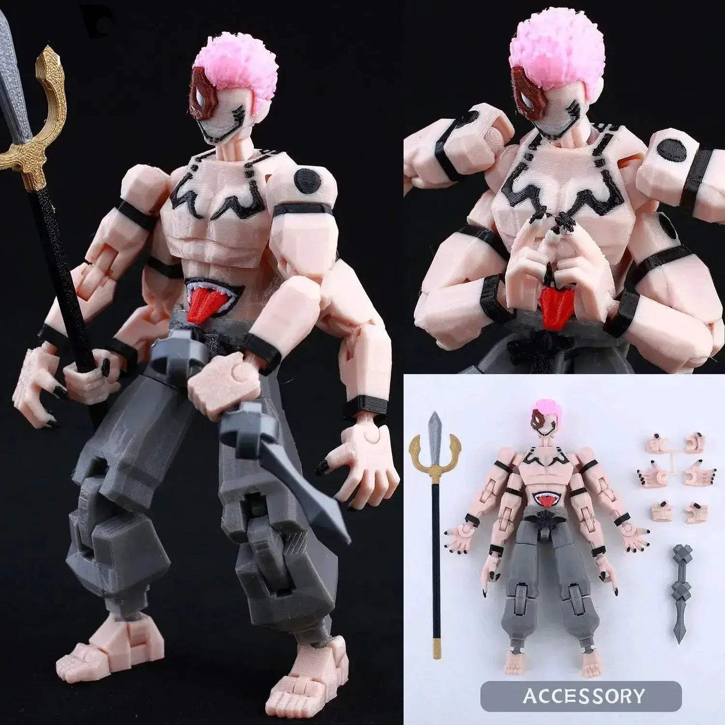Jujutsu Kaisen 3D Printed Anime Figurine, Gojo Satoru Toji Yuji Sukuna Mahoraga Yuta - CLOUDANIMESTUDIO