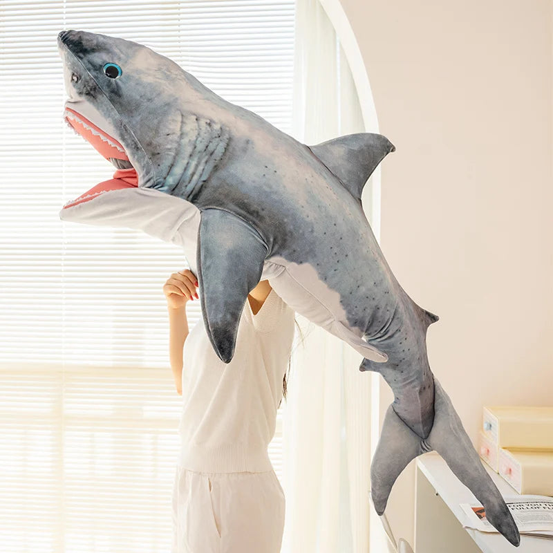 Grey Shark Plush | Ultra Soft Fill | Toylandeu™