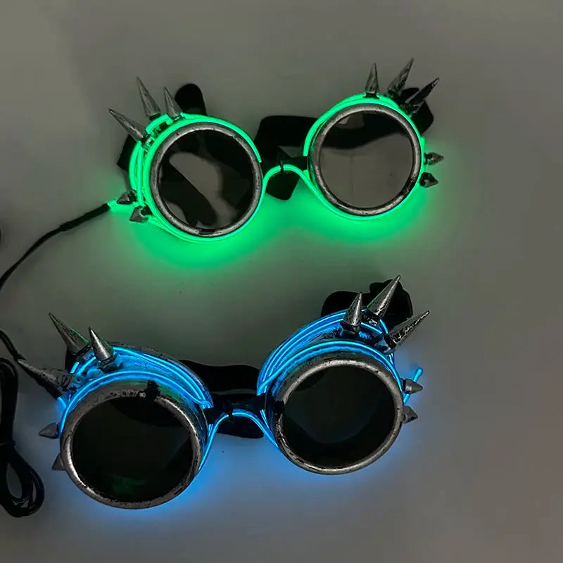 New Cool Cyberpunk Style Glasses Glowing Party Decor Luminous LED Sunglasses Lighting Up Bar Rave Music Dancing Party - ToylandEU