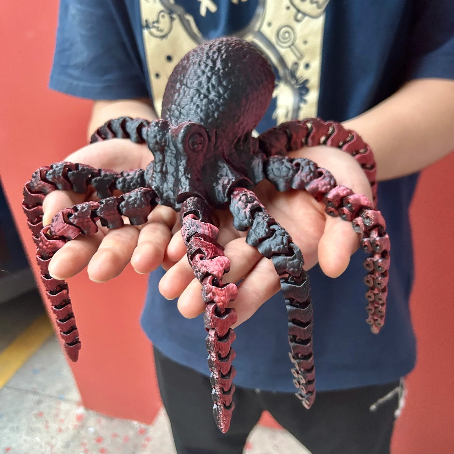 Colorful 3D Printed Octopus Statue Desktop Decoration - ToylandEU
