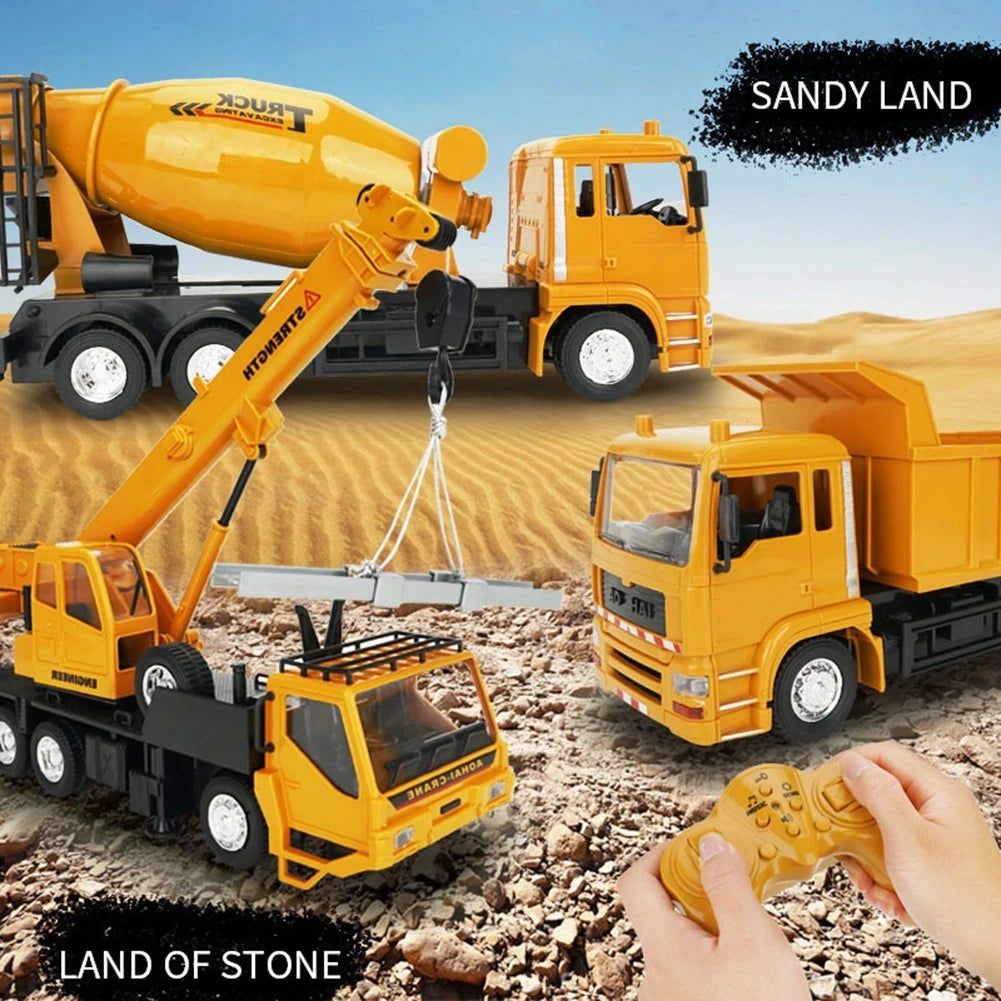 1/24 Scale Rechargeable RC Crane Truck - Fun Engineering Toy for Kids