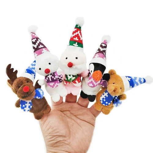 Christmas Finger Puppets Set - Santa Claus, Snowman, Elk ToylandEU.com Toyland EU