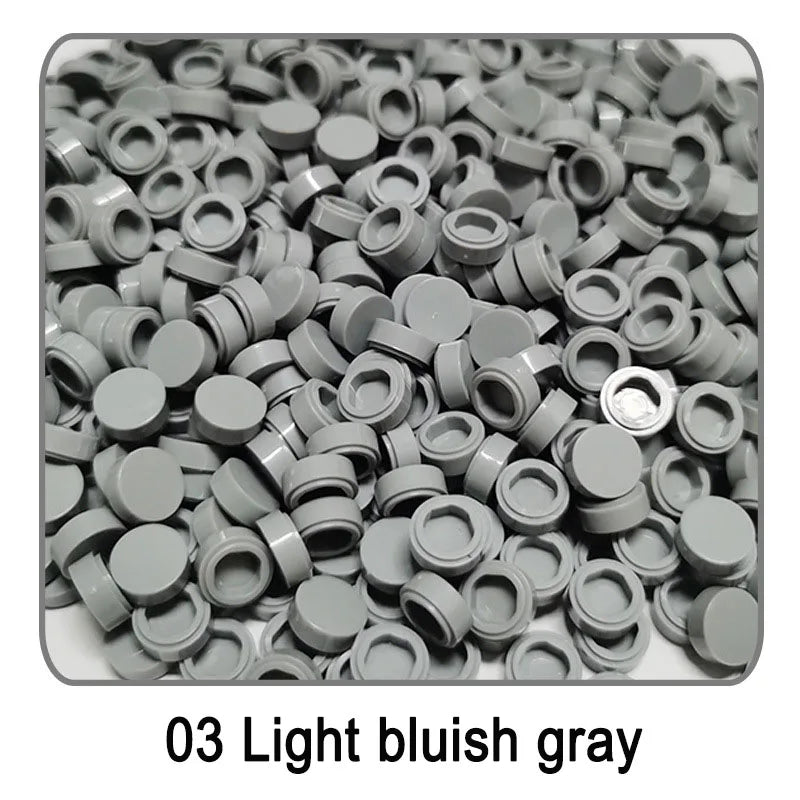 Small Particle Bricks | 1x1 Round Tiles | Compatible With Lego | MOC Builders