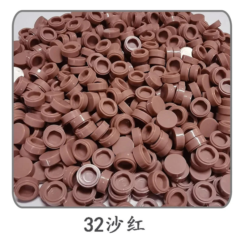 Small Particle Bricks | 1x1 Round Tiles | Compatible With Lego | MOC Builders