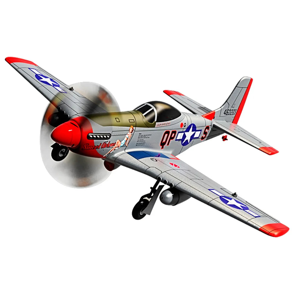 1 10 Channel Brushless RC Plane | HD Camera | 6-Axis Gyro | P51D Model