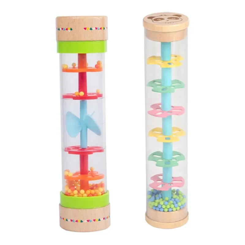 Colorful Musical Baby Rainmaker Rattle - Interactive Montessori Toy - ToylandEU