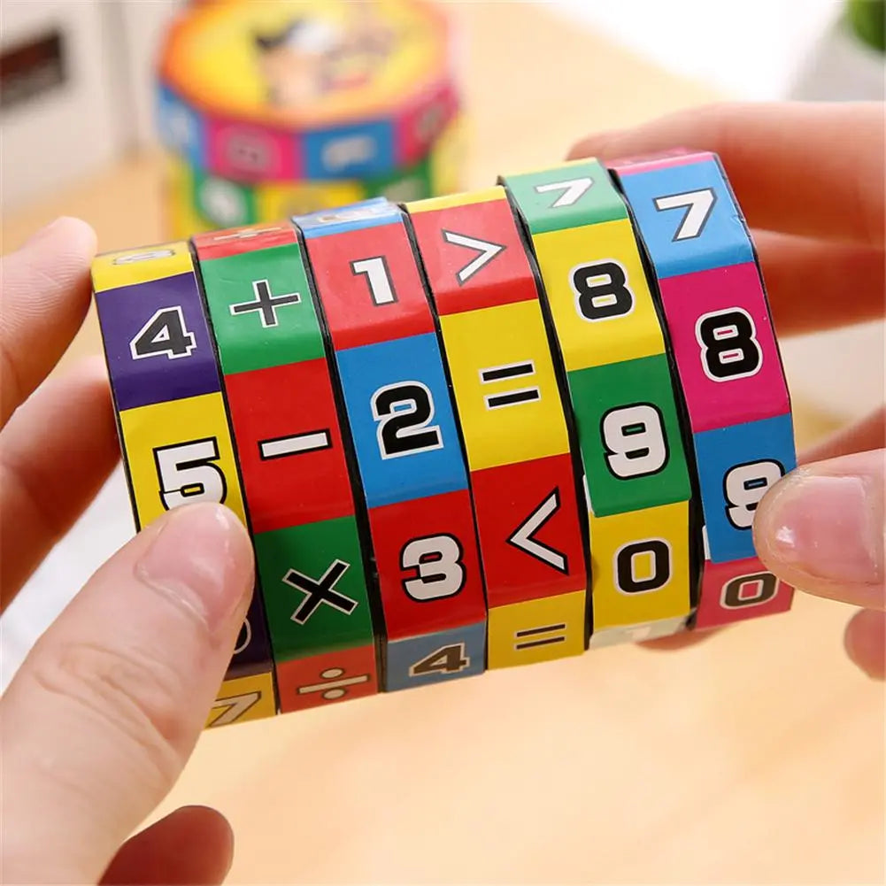 2PCS Children Montessori Toy Mathematics Numbers Magic Cube Toy Puzzle