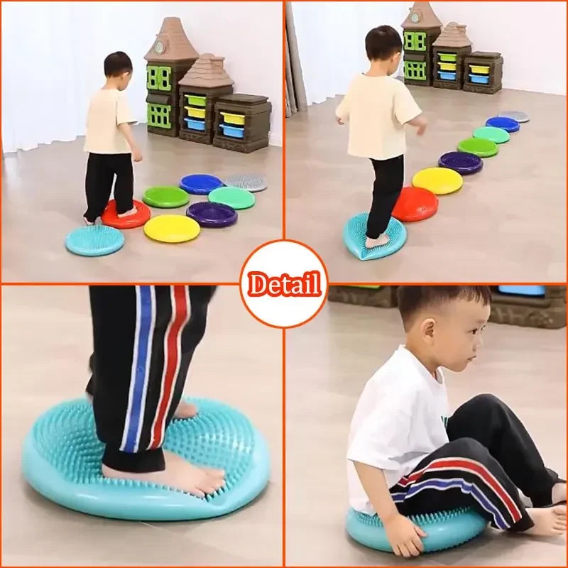 Inflatable PVC Balance Cushion for Montessori Sensory Integration Training - ToylandEU