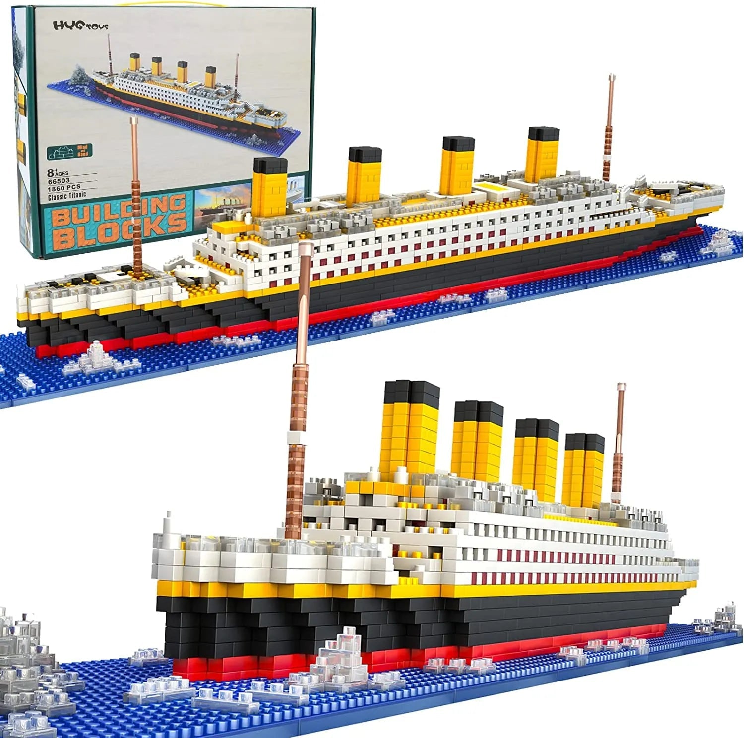 Titanic 1860-Piece Micro Mini Building Blocks Set - ToylandEU