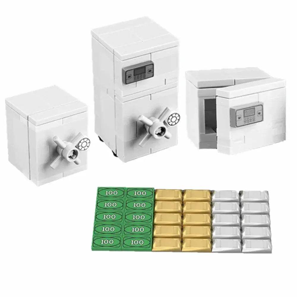 Building Blocks Money Box Treasure Chest Set Storage - ToylandEU