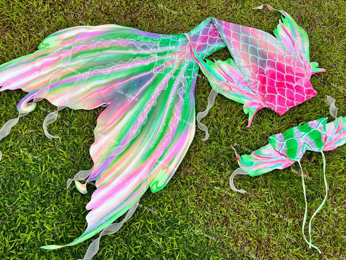 Mermaid Tail Costume | Ultralight Polyester | Adult Women | Ice
