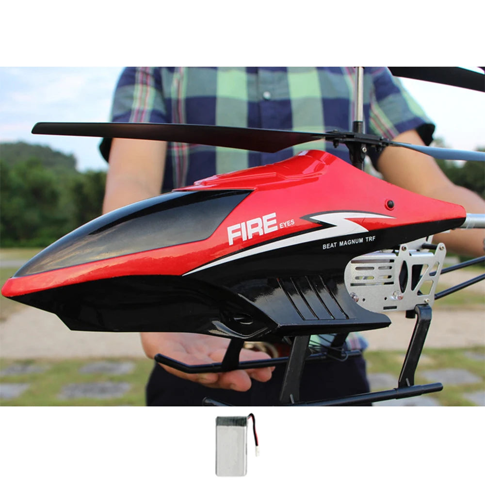 RC 80cm Remote-Controlled Helicopter with Anti-Fall Design - Durable Outdoor Toy Aircraft for Kids' Birthdays