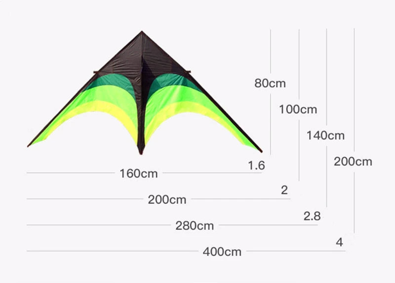 Kite | Giant Delta Kite | Resin Rod Frame | Includes Handle And Line