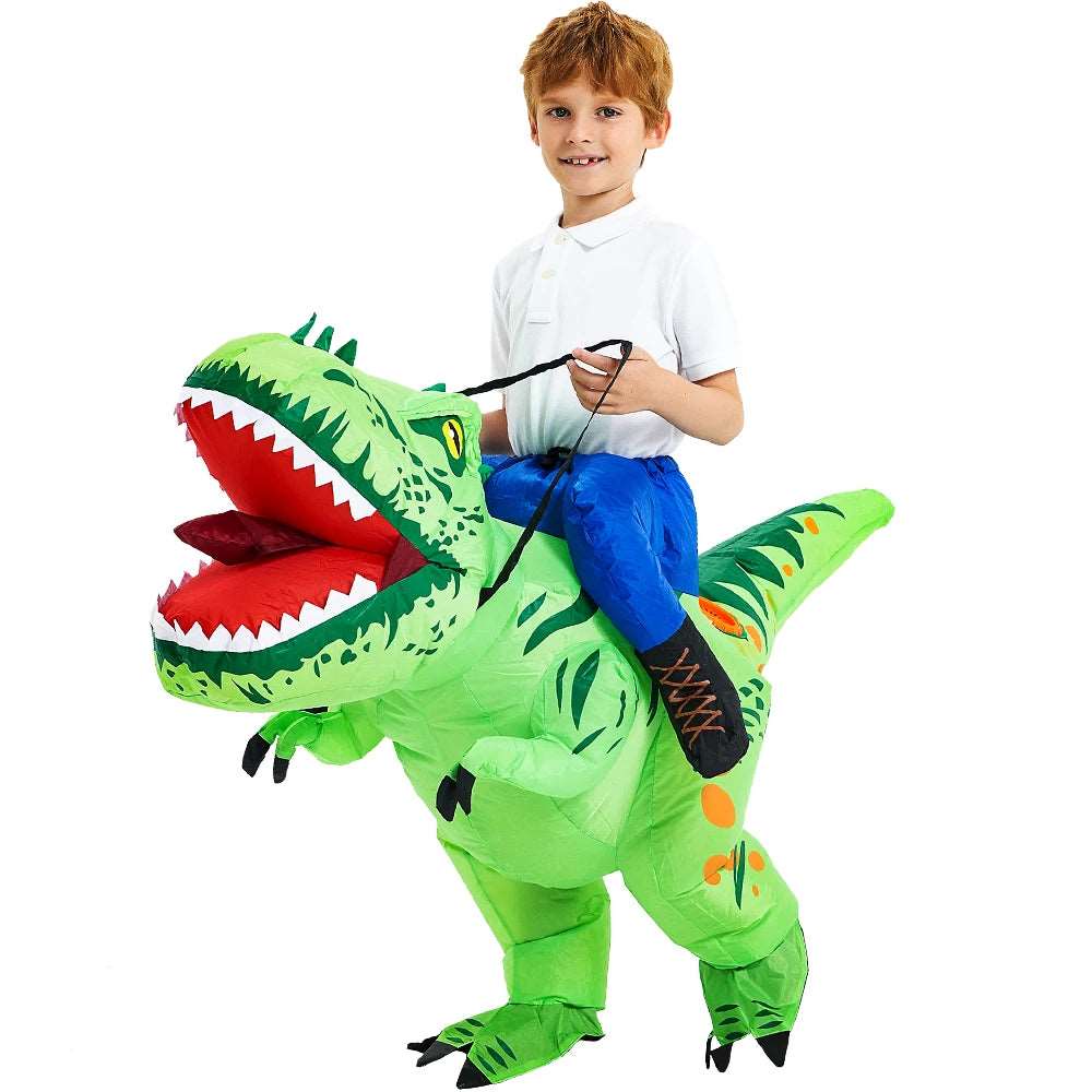 Dinosaur Inflatable Costume for Kids - Unisex Anime Cosplay Dress for Purim, Halloween, and Christmas Parties