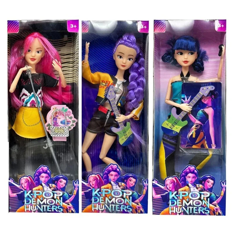 Kpop Demon Hunters Action Figure Dolls For Girls Collectible