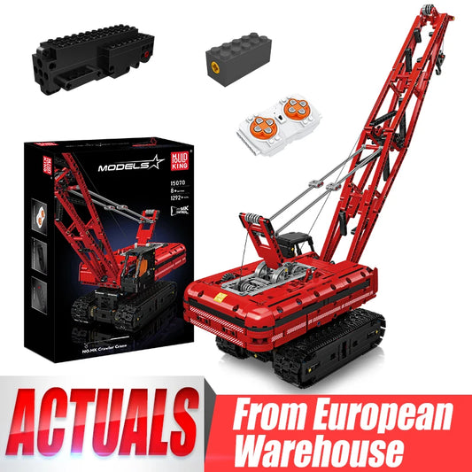 Remote-Controlled Liebherr Crawler Crane Building Set for Kids & Teens