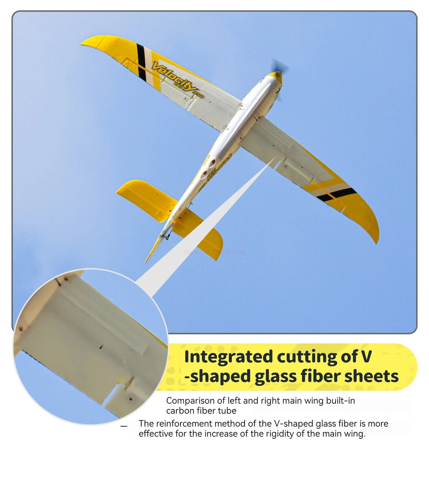 RC Freewing Velocity Patrol Racing RC Airplane - Fixed Wing Model with 6 Channels