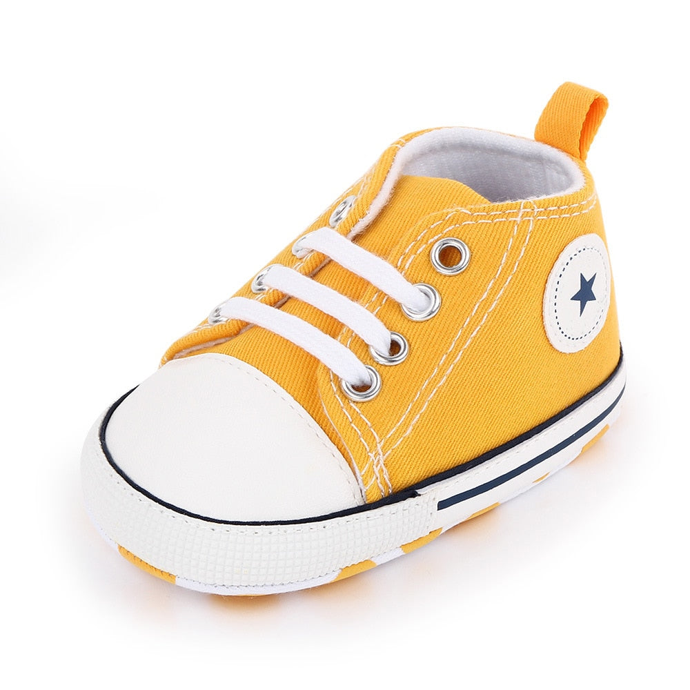 Fashionable Bling Canvas Shoes for Baby Girls - Soft Sole Toddler Sneakers Toyland EU