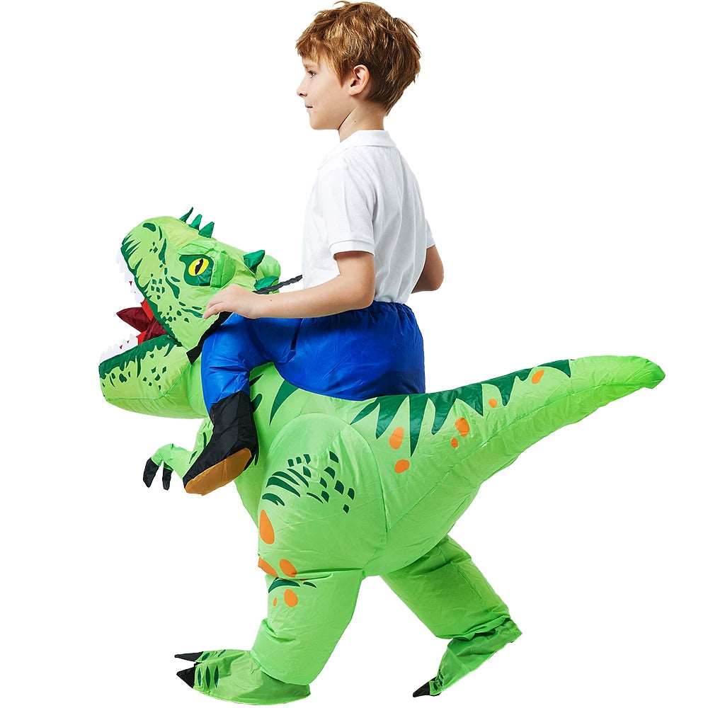 Dinosaur Inflatable Costume for Kids - Unisex Anime Cosplay Dress for Purim, Halloween, and Christmas Parties