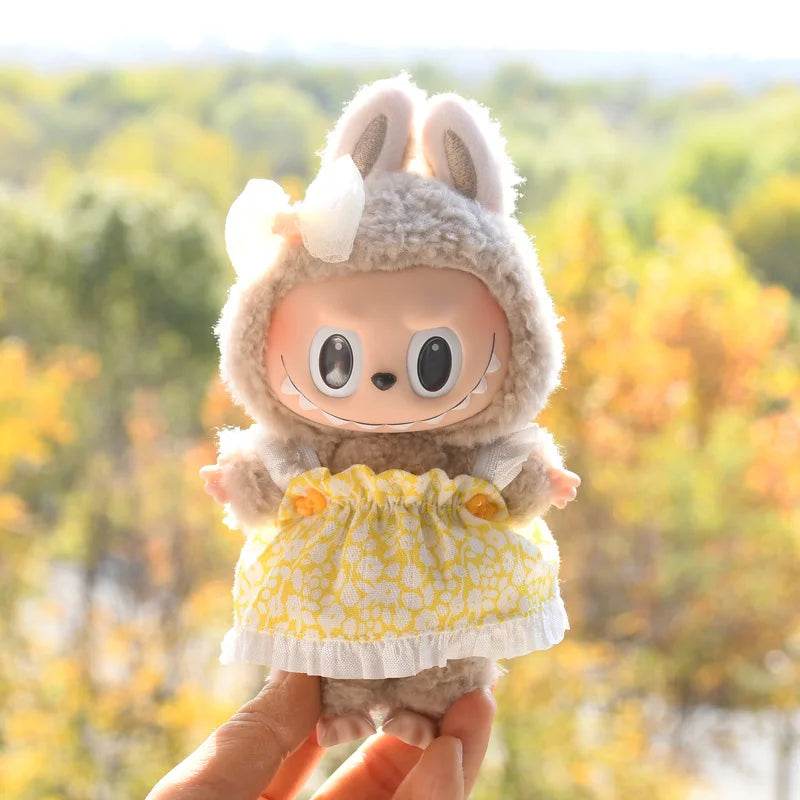 Premium Doll Clothes Spring Summer Dress For 17cm Labubu - ToylandEU