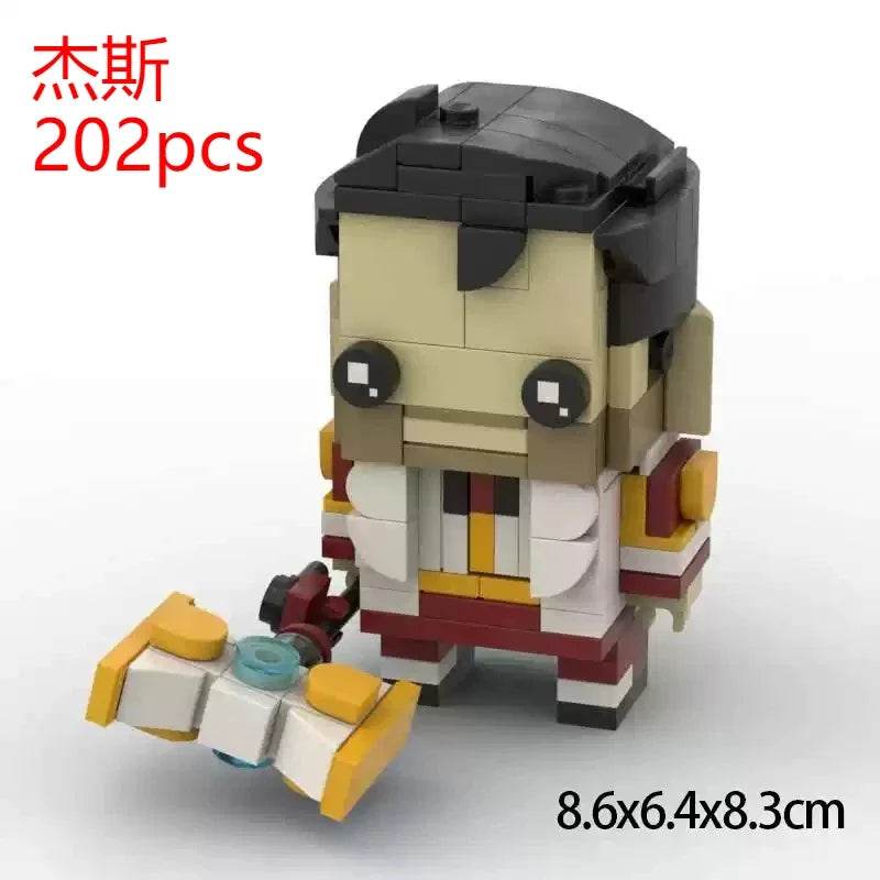 Battle Of Two Cities Moc Brickheadz Jinx Vi Ekko Toy Set - ToylandEU