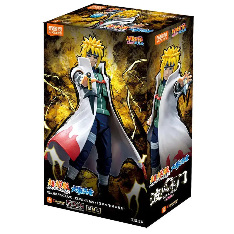 BLOKEES Original NARUTO Uchiha Madara Kyuubi Kurama Sasuke Minato Bijyudama Shippūden Bijuu Assembled Action Figure Toy Model - ToylandEU