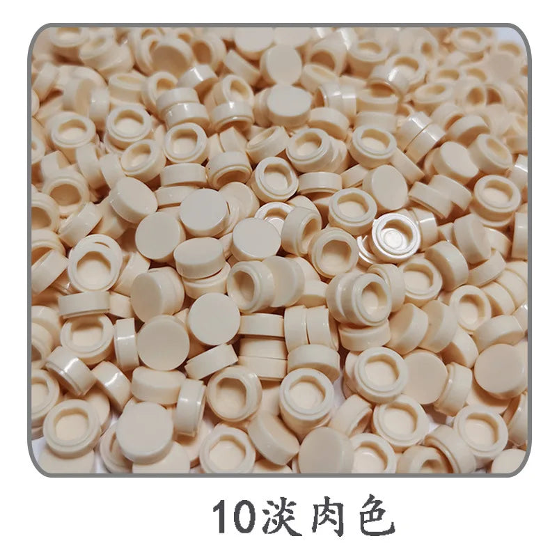 Small Particle Bricks | 1x1 Round Tiles | Compatible With Lego | MOC Builders
