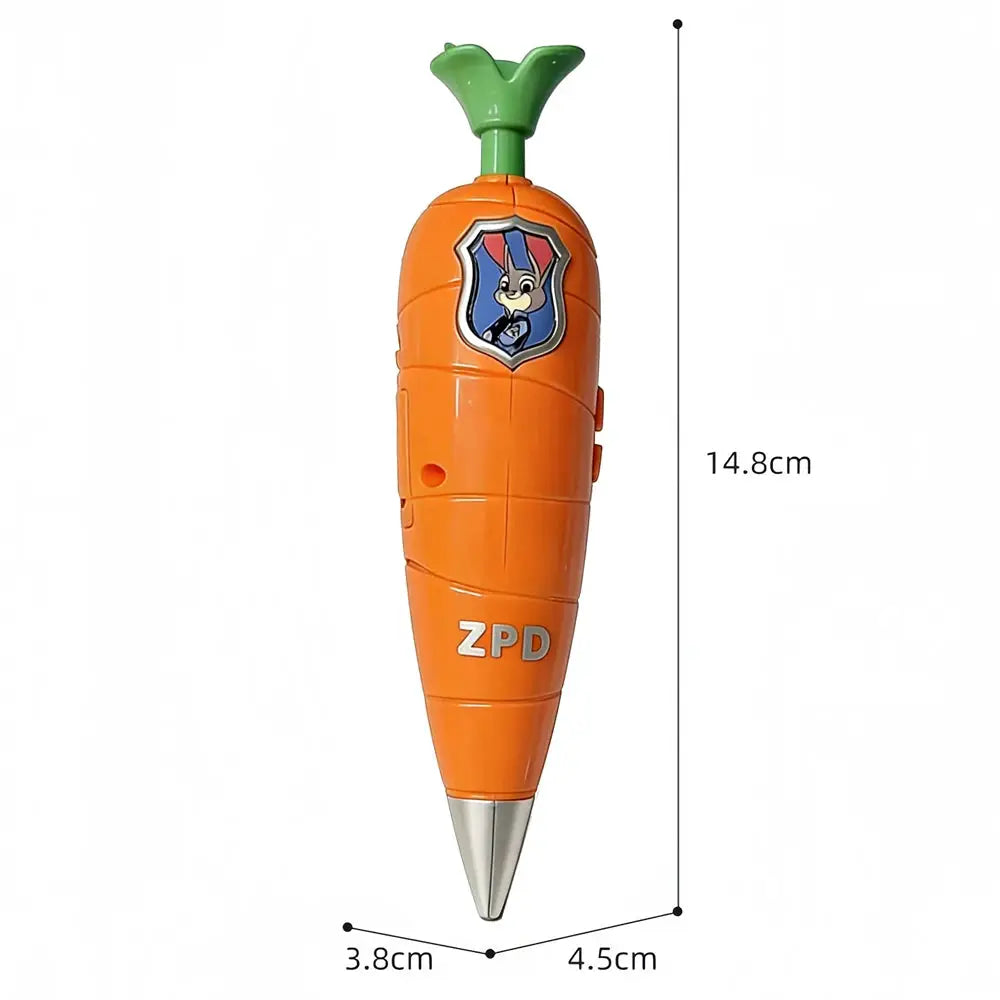 Disney Zootopia 2 Judy Hopps Carrot pen Voice Pen 60 Seconds Recording function Creative Cartoon Ballpoint Pen 2 in 1 fan Gifts - ToylandEU